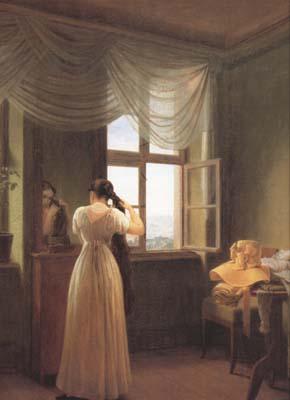Georg Friedrich Kersting Woman before a Mirror (mk10)